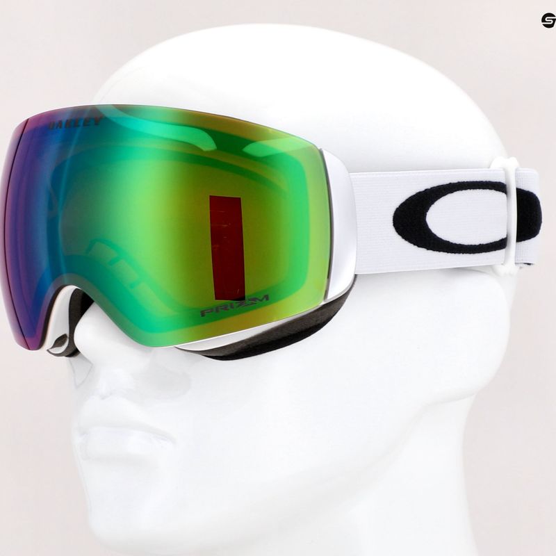 Маска лижна Oakley Flight Deck matte white/prizm snow jade iridium OO7064-23 7