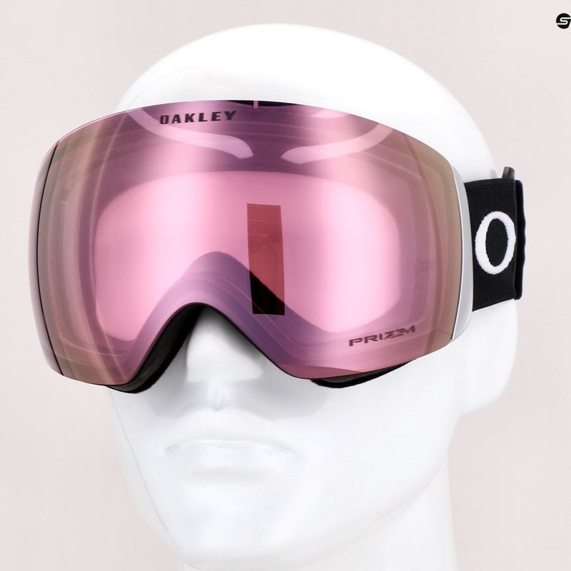 Маска лижна Oakley Flight Deck matte black/prizm snow hi pink iridium OO7050-34 7