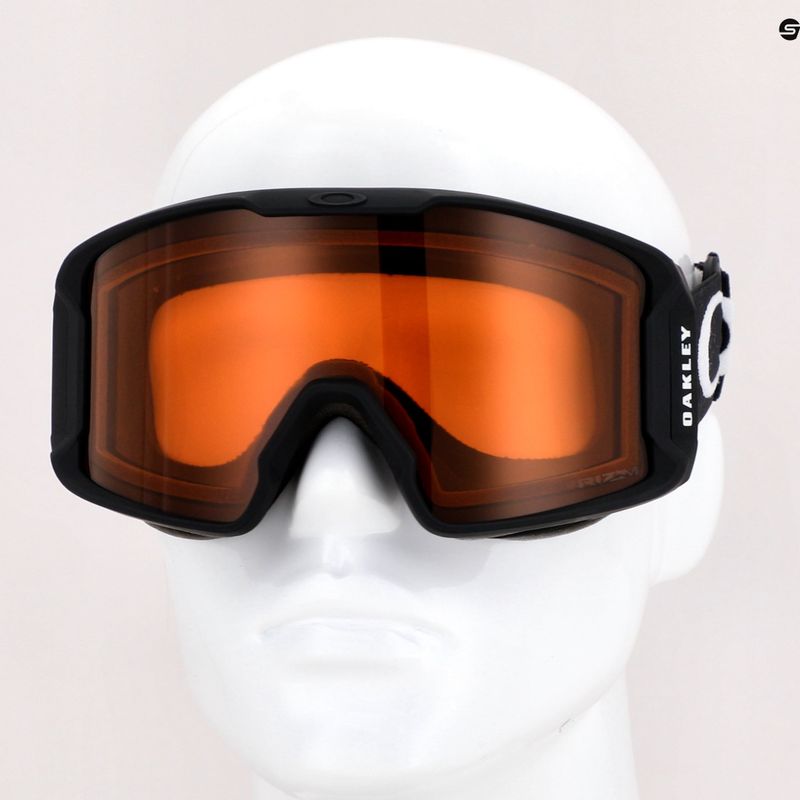 Маска лижна Oakley Line Miner matte black/prizm snow persimmon OO7093-26 7