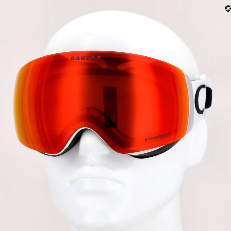 Маска лижна Oakley Flight Deck matte white/prizm snow torch iridium OO7064-24 7