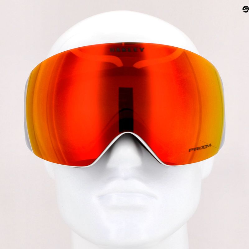 Маска лижна Oakley Flight Deck matte white/prizm snow torch iridium OO7050-35 7