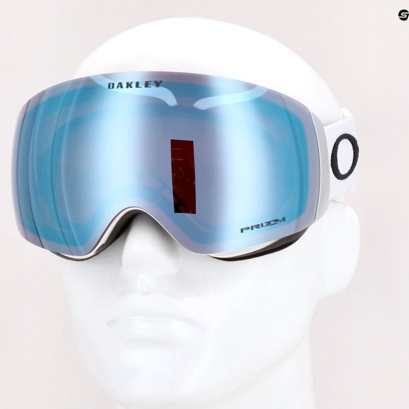 Маска лижна Oakley Flight Deck matte white/prizm snow sapphire iridium OO7064-A0 7