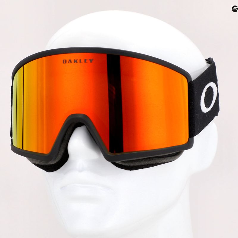 Маска лижна Oakley Target Line matte black/fire iridium OO7120-03 8