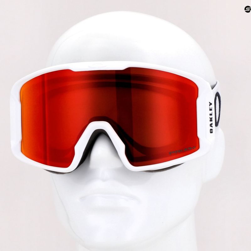 Маска лижна Oakley Line Miner matte white/prizm snow torch iridium OO7093-09 7