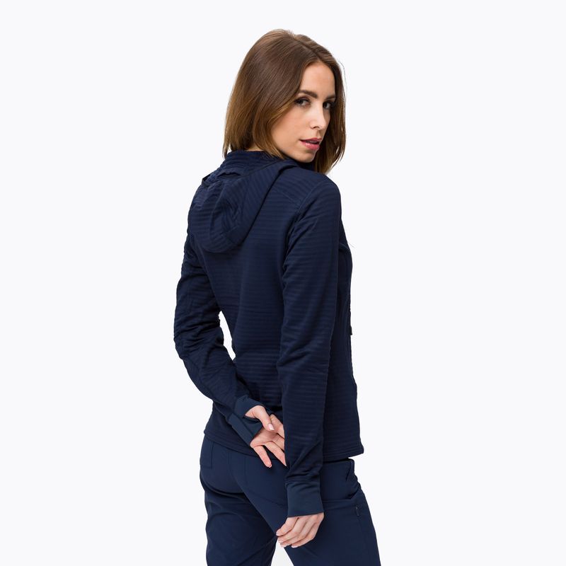 Кофта трекінгова жіноча Mammut Aconcagua Light Ml Hooded синя 3