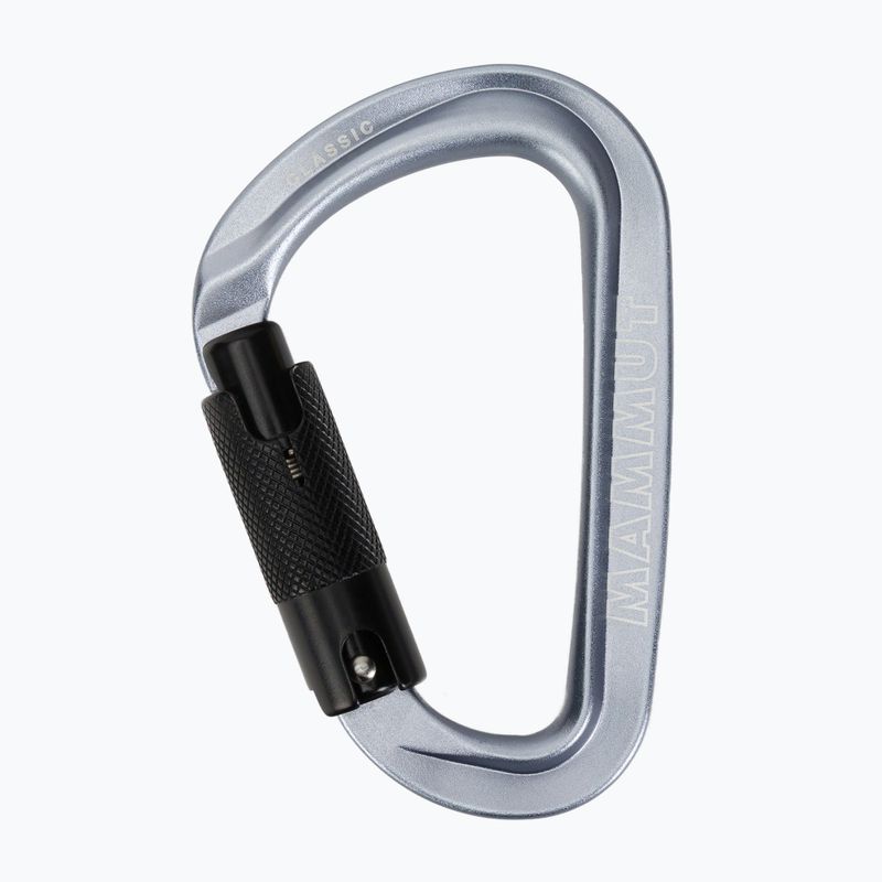 Скелелазний карабін Mammut Classic HMS Twistlock Plus light grey 2