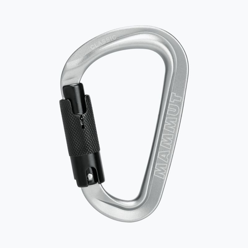 Скелелазний карабін Mammut Classic HMS Twistlock Plus light grey 4