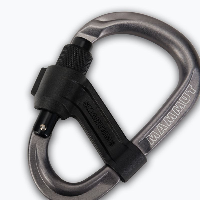 Карабін для скелелазіння Mammut Smart HMS 2.0 Screwgate grey 3