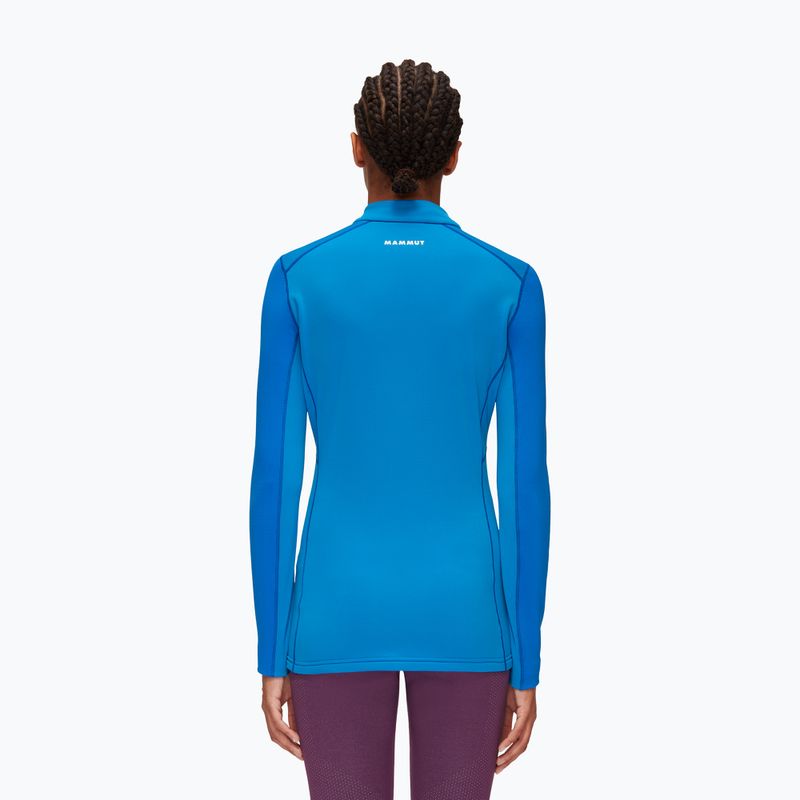 Кофта трекінгова жіноча Mammut Aenergy ML Half Zip Pull блакитна 2