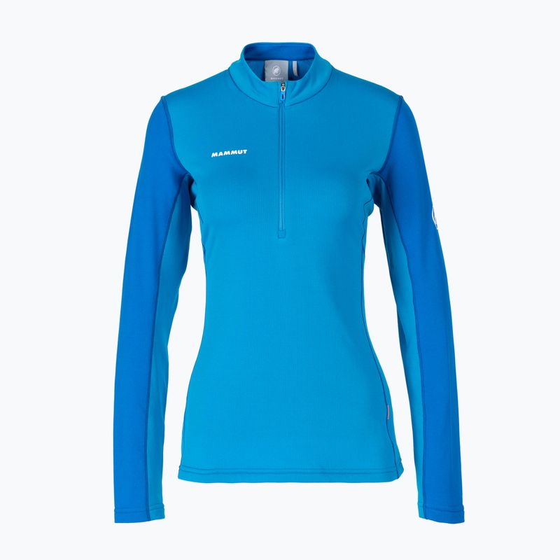 Кофта трекінгова жіноча Mammut Aenergy ML Half Zip Pull блакитна
