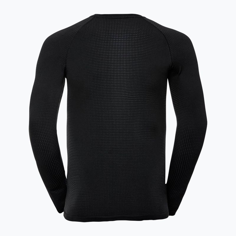 Чоловічий термоактивний лонгслів ODLO Performance Warm Bl Top Crew Neck black keystyle 4