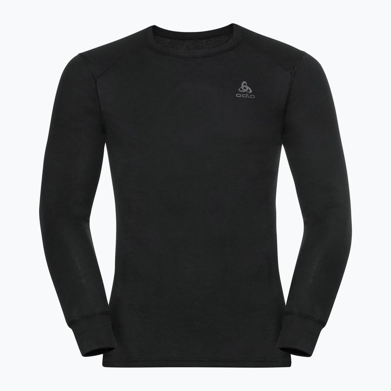 Чоловічий термоактивний лонгслів ODLO Active Warm Bl Top Crew Neck чорний 3