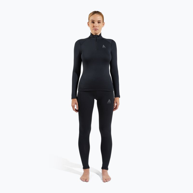 Лонгслів термічний жіночий ODLO Fundamentals Active Warm Bl Top Turtle Neck black 2