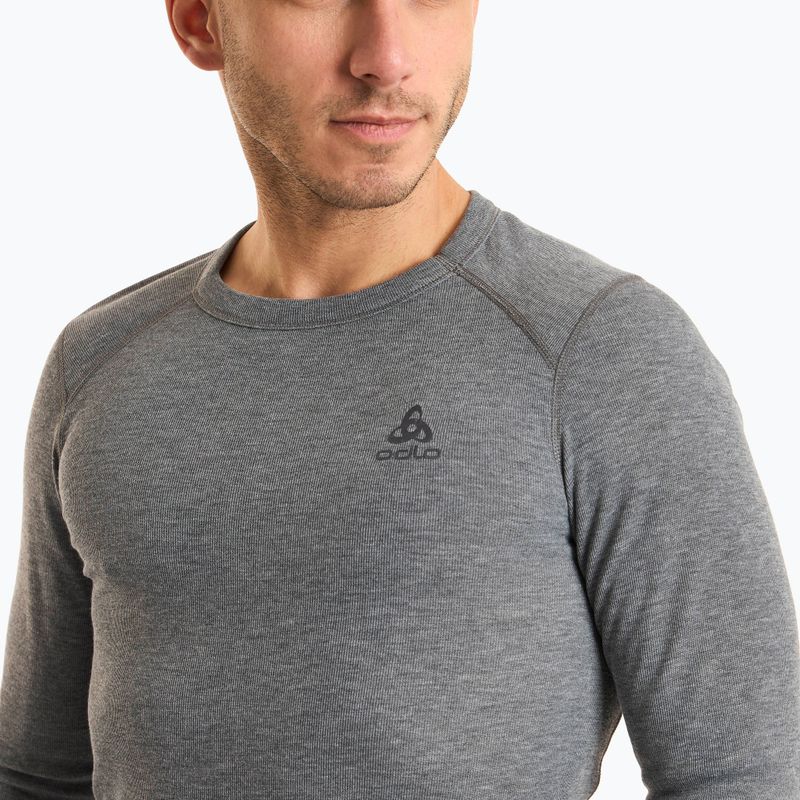 Чоловіча термоактивна кофта ODLO Active Warm Bl Top Crew Neck odlo steel grey melange 3