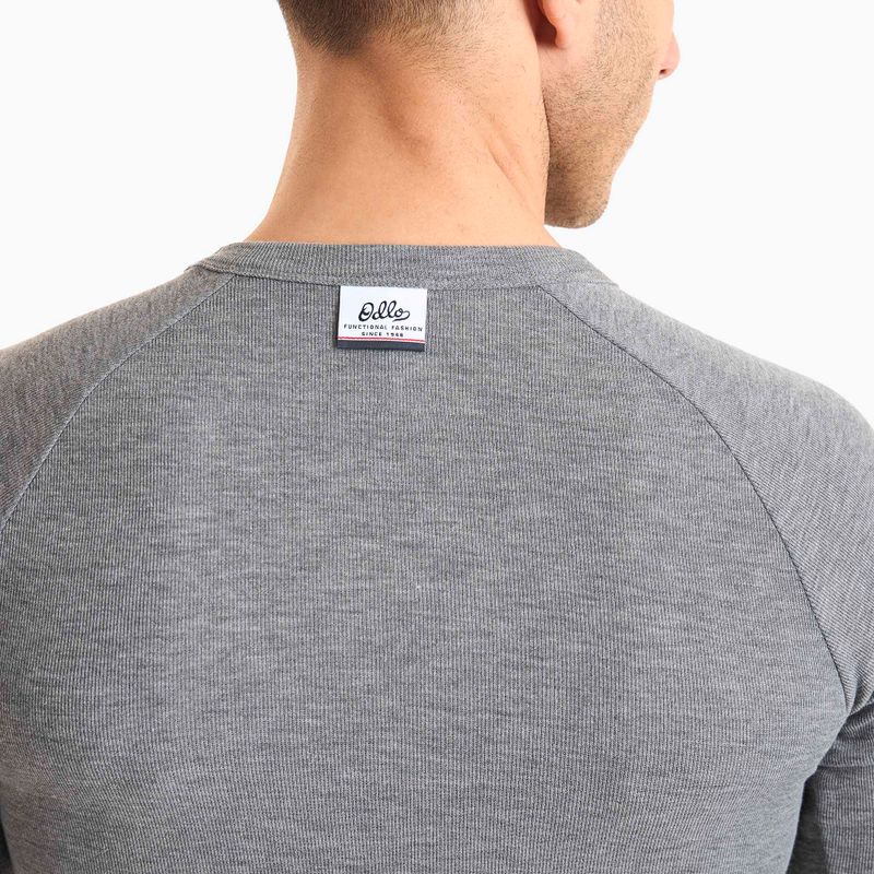 Чоловіча термоактивна кофта ODLO Active Warm Originals Bl Top Crew Neck odlo steel grey melange 4
