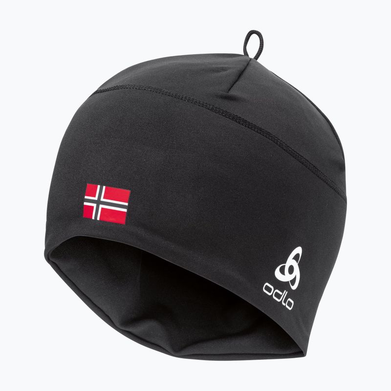 Шапка зимова ODLO Polyknit Fan Warm black/norwegian flag 2
