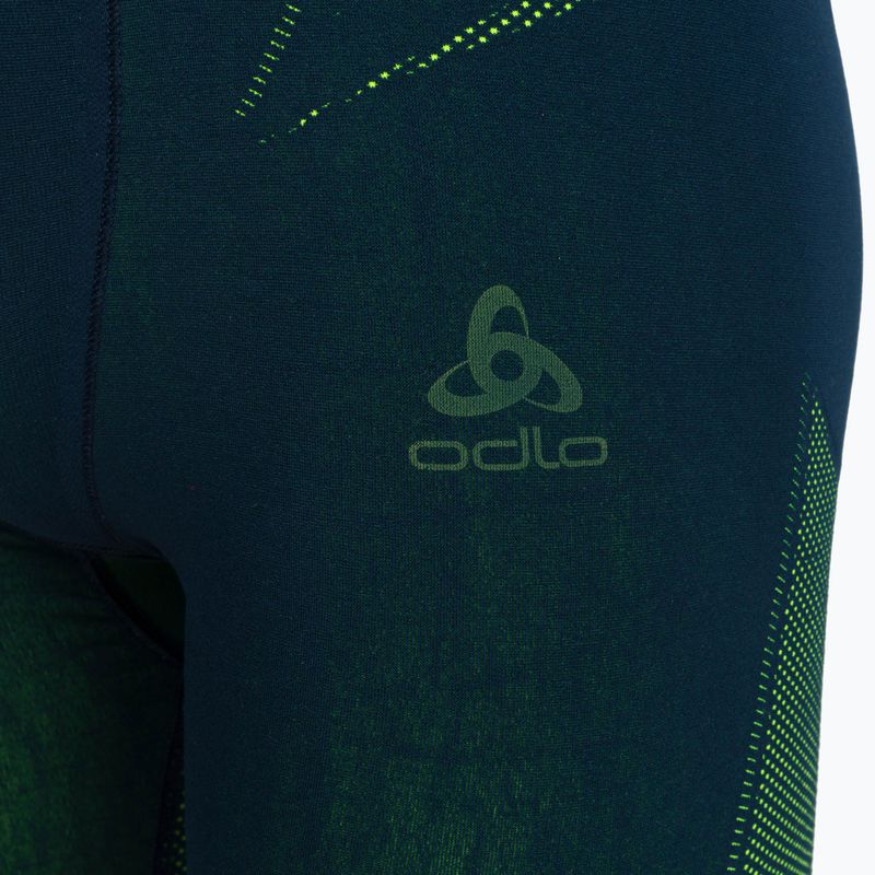 Термобілизна чоловіча ODLO Fundamentals Performance Warm Long зелено-синя 196082/21022 7