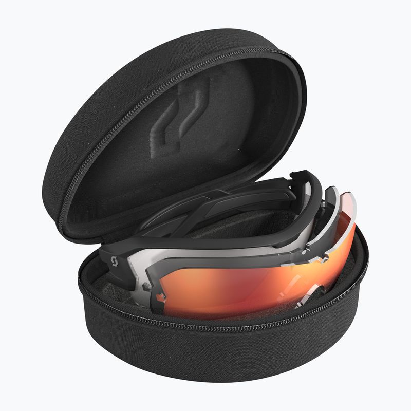 Сонцезахисні окуляри SCOTT Spur Multi-Lens Case чорні матові сірі/прозорі/червоні з підсилювачем 5