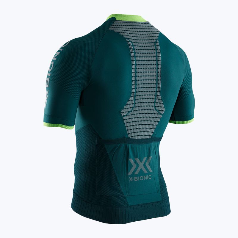 Велофутболка чоловіча X-Bionic Invent Regulator Bike Race Zip темнозелена RT-BT00S19M-E015 2