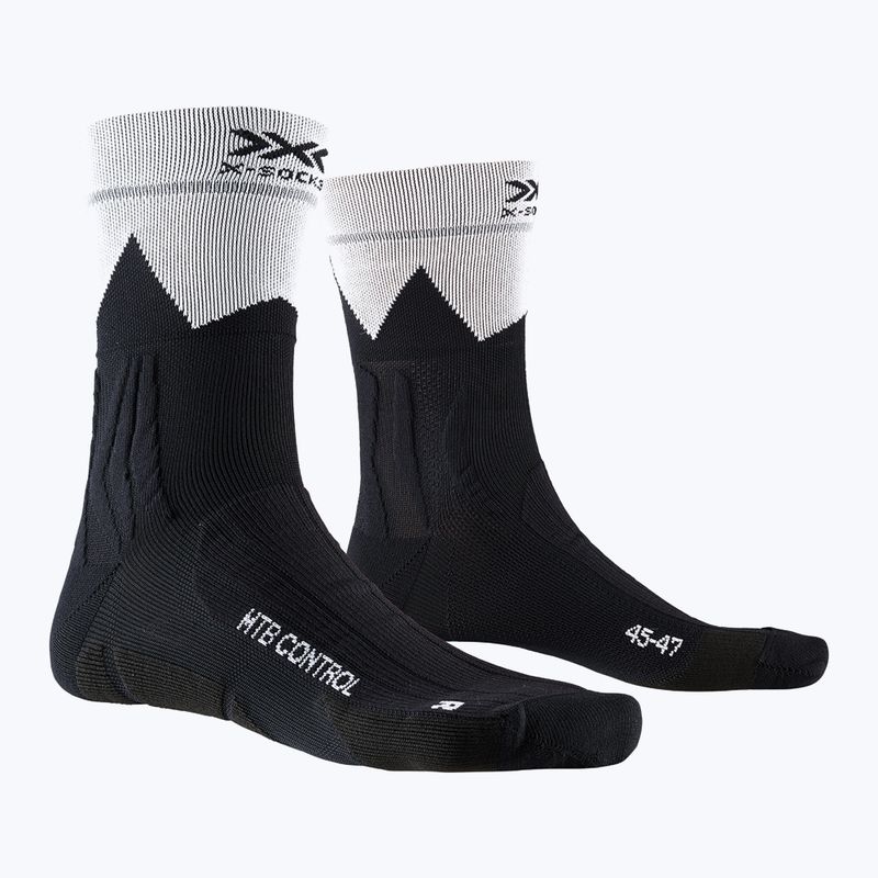 Велошкарпетки X-Socks MTB Control чорно-білі BS02S19U-B014 4