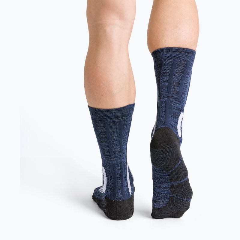 Шкарпетки жіночі X-Socks Trek X Merino midnight blue/arctic white 3