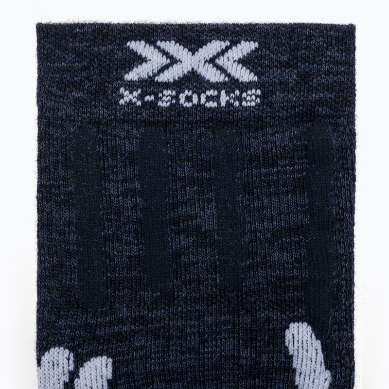 Шкарпетки жіночі X-Socks Trek X Merino midnight blue/arctic white 3