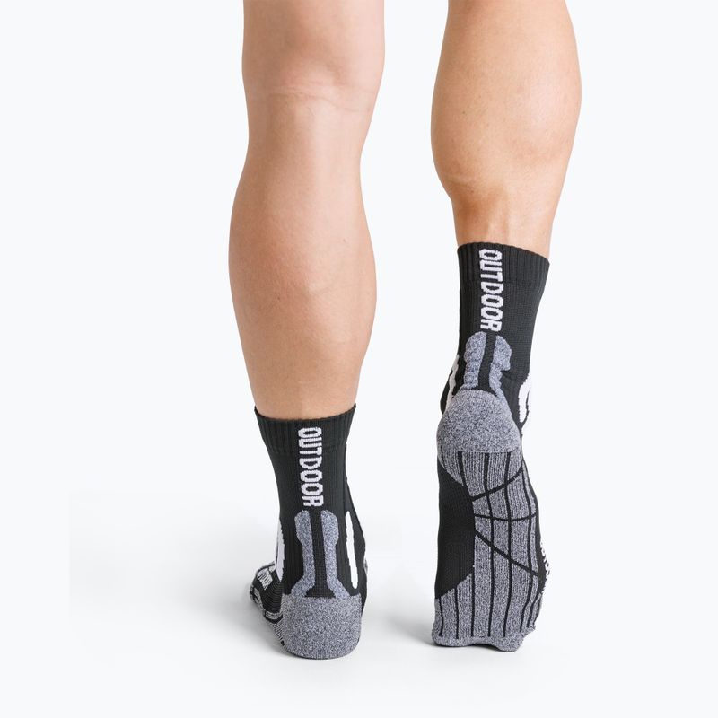 Шкарпетки X-Socks Trek Outdoor black/grey melange 3
