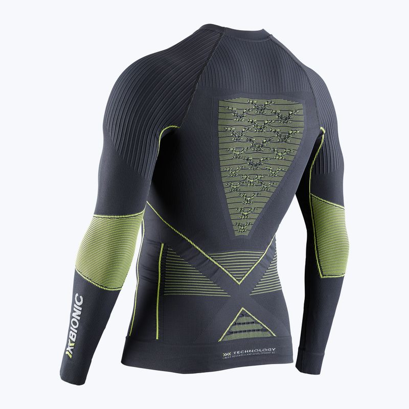 Чоловіча термоактивна кофта X-Bionic Energy Accumulator 4.0 charcoal/yellow 2