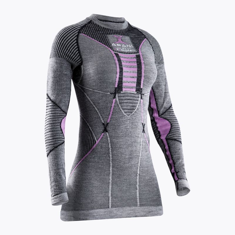 Термокофта жіноча X-Bionic Apani 4.0 Merino сіро-фіолетова APWT06W19W 4