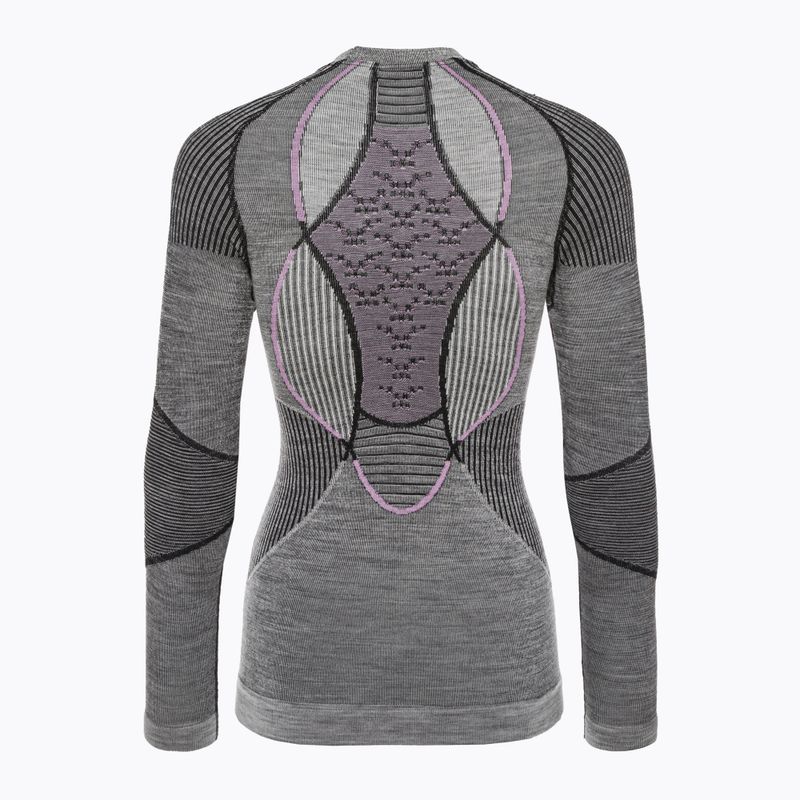 Термокофта жіноча X-Bionic Apani 4.0 Merino сіро-фіолетова APWT06W19W 2