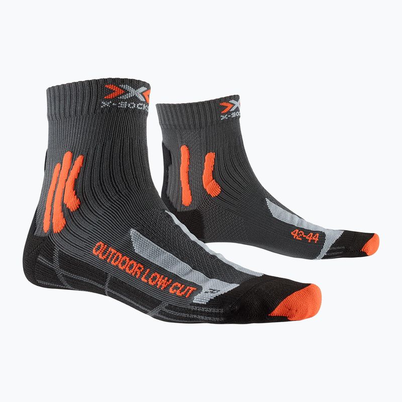 Шкарпетки X-Socks Trek Outdoor Low Cut anthracite/orange 2