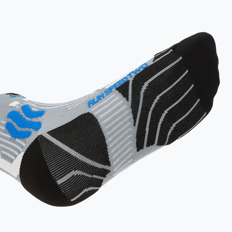Чоловічі шкарпетки для бігу X-Socks Run Speed Two 4.0 перлинно-сірі/сині 4