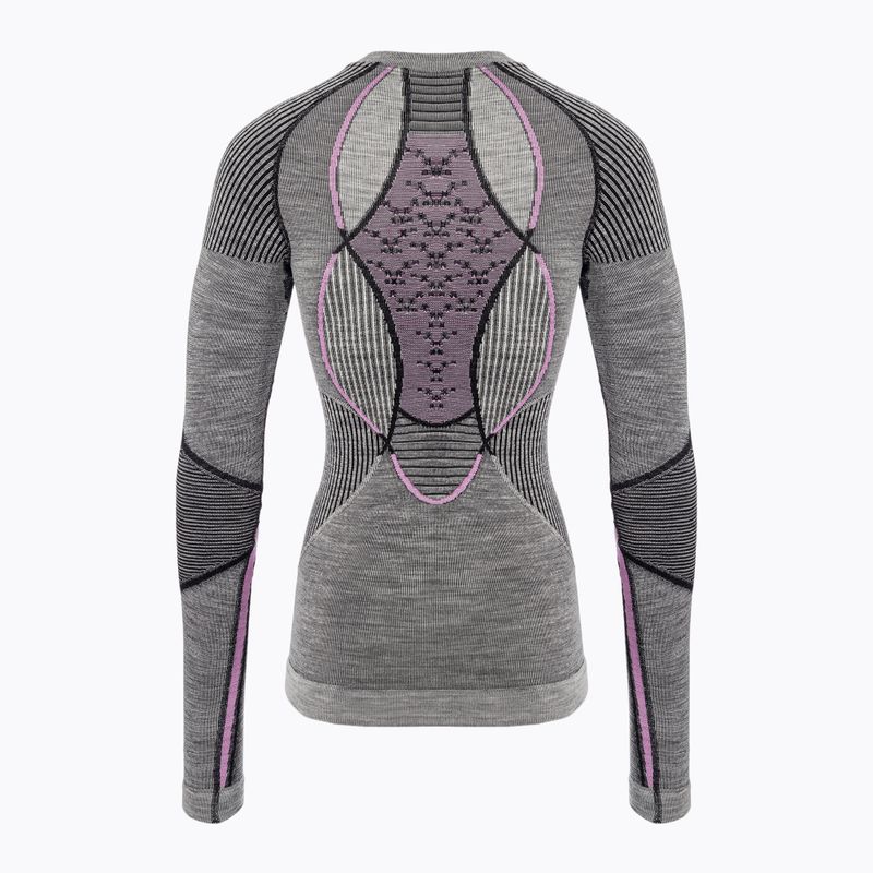 Жіноча термоактивна кофта X-Bionic Merino black/grey/magnolia 2