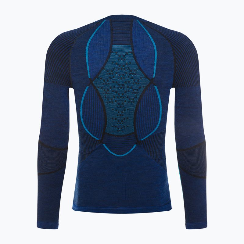 Чоловіча термоактивна кофта X-Bionic Merino dark ocean/sky blue 3