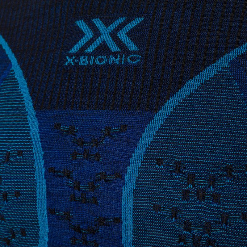 Чоловіча термоактивна кофта X-Bionic Merino dark ocean/sky blue 4