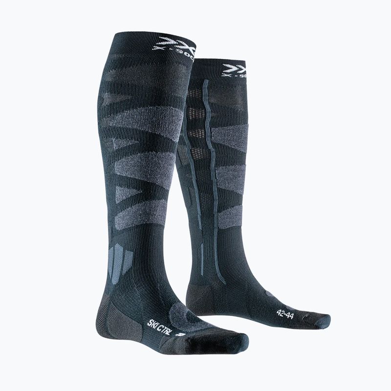 Шкарпетки гірськолижні X-Socks Ski Control 4.0 black night/charcoal