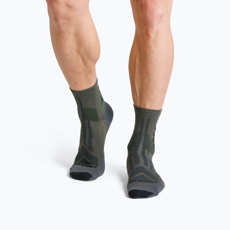 Шкарпетки X-Socks Hike Discover Ankle dark sage/black 3