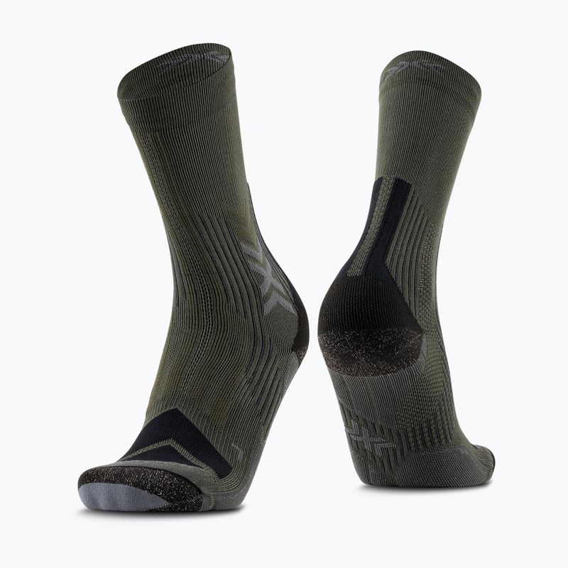 Шкарпетки X-Socks чоловічі Hike Expert Silver Crew green/black