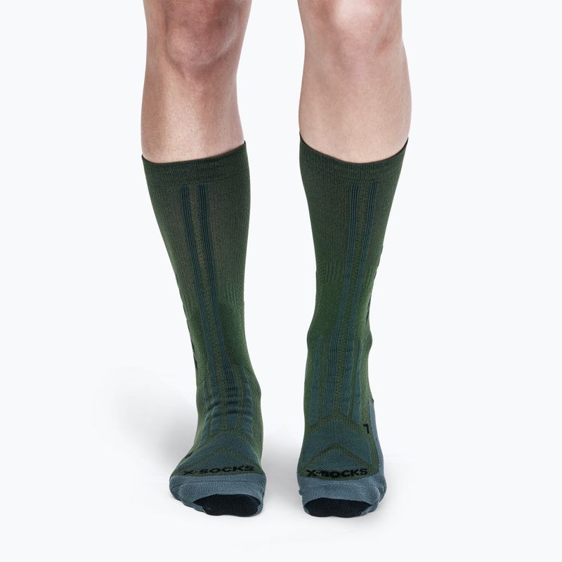 Шкарпетки X-Socks Hike Discover Crew green/black 2