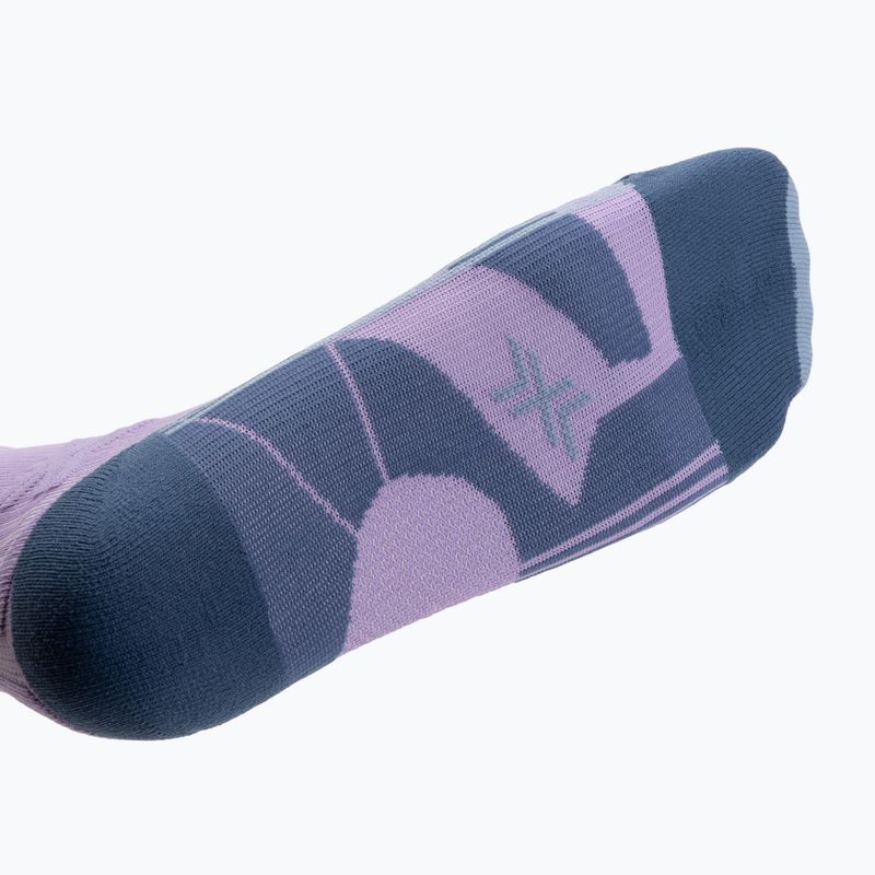 Жіночі шкарпетки для бігу X-Socks Trailrun Discover Crew орхідея/захід сонця сині 4