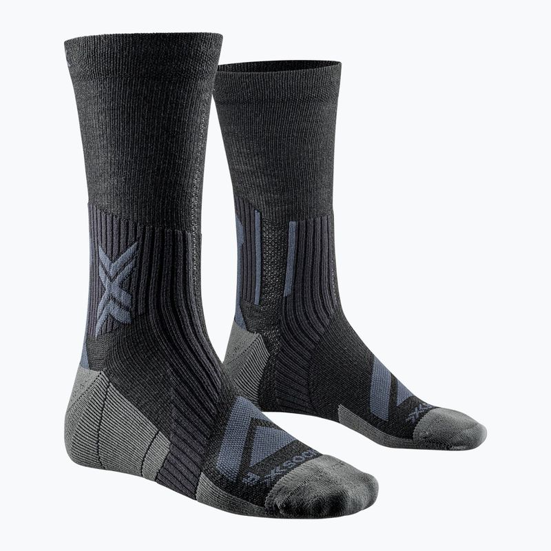 Велошкарпетки X-Socks Bike Expert Merino Crew чорні/вугільні 4