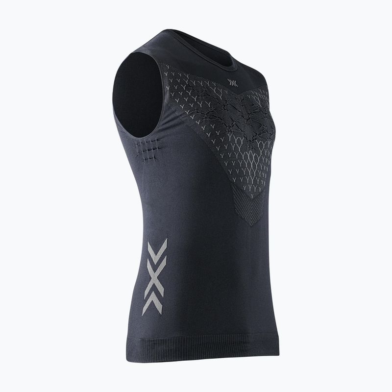 Koszulka do biegania męska X-Bionic Twyce Run Singlet black/charcoal