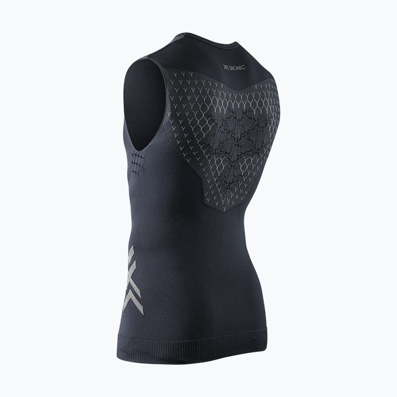 Чоловіча бігова майка X-Bionic Twyce Run Singlet чорний/вугілля 2