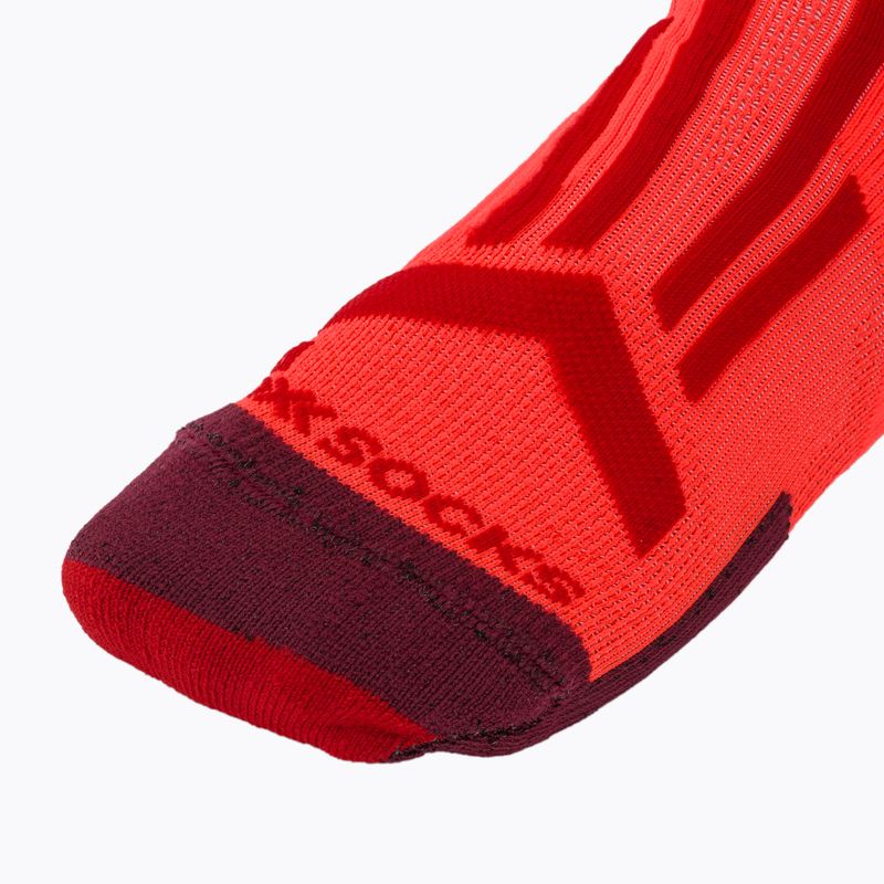 Шкарпетки чоловічі X-Socks Trailrun Perform Crew fluo red/namib red 4
