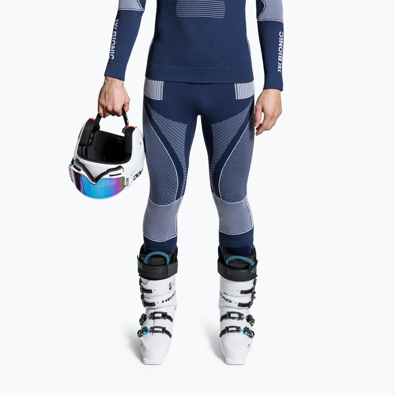 Штани термічні чоловічі X-Bionic 3/4 Energy Accumulator 4.0 marine/optical white 3