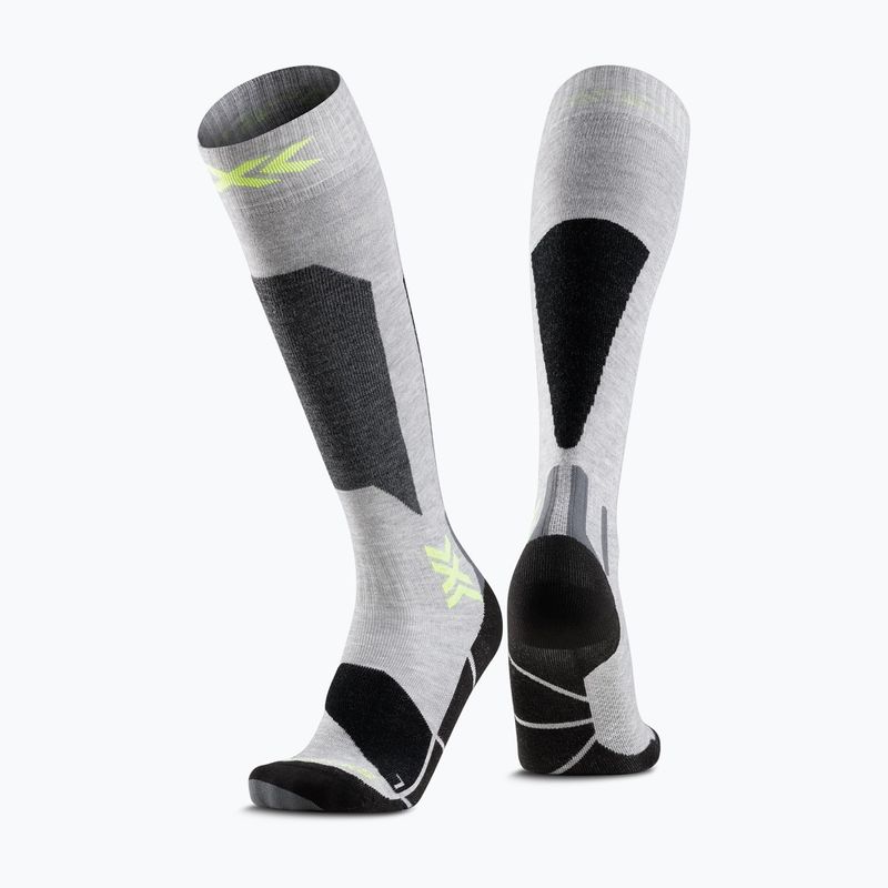 Лижні шкарпетки X-Socks Ski Discover Otc rhino grey/canary