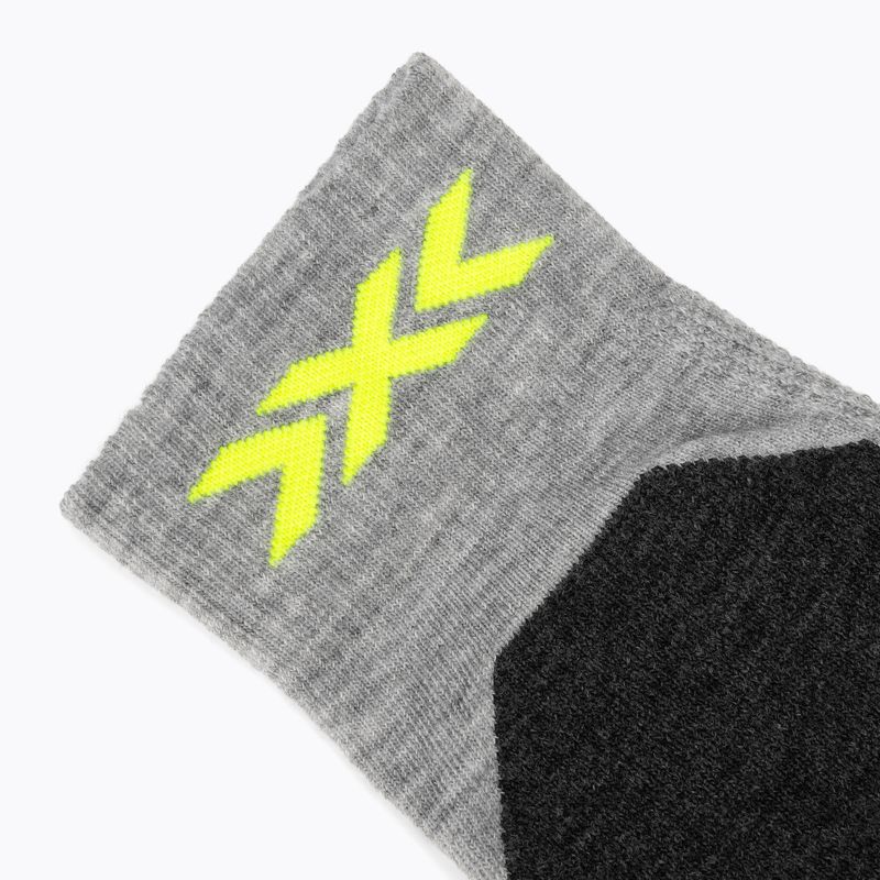 Шкарпетки гірськолижні X-Socks Ski Discover Otc rhino grey/canary 3