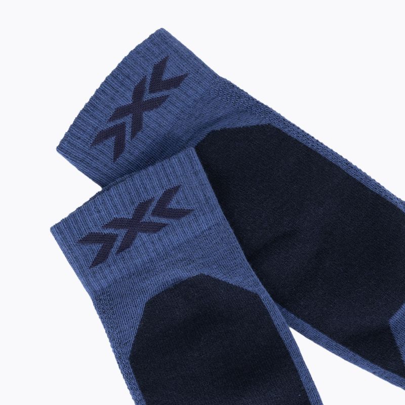 Шкарпетки гірськолижні X-Socks Ski Discover Otc blue blossom/marine 3