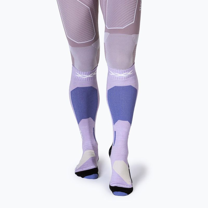 Шкарпетки гірськолижні X-Socks Ski Discover Merino Otc muted lavender/light sand 2