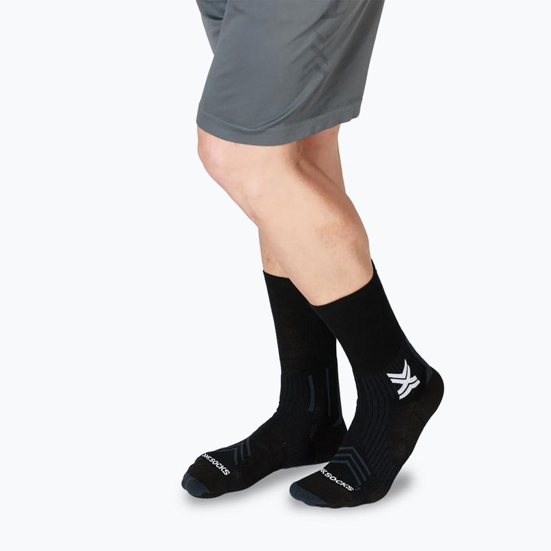 Шкарпетки X-Socks Run Expert Silk Merino Crew x black/light gray 5